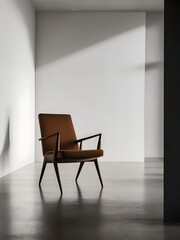 Fototapeta premium Minimalism Architectural Chair Painting Illustration Art