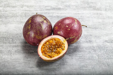Fresh ripe sweet tropical Maracuya