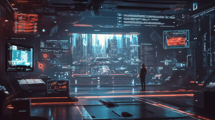 Obraz premium Abstract digital technology UI, UX Futuristic HUD, FUI, Virtual Interface. Callouts titles and frame in Sci- Fi style. Bar labels, info call box bars. Futuristic info boxes layout templates. 