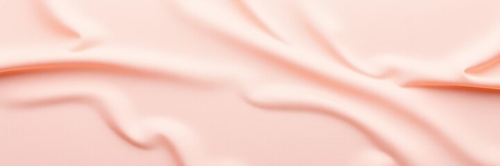 Gentle ripples on a surface made of soft pink and peach textured fabric create an abstract art scene that is both soothing and visually appealing, serene, ethereal, textured fabric