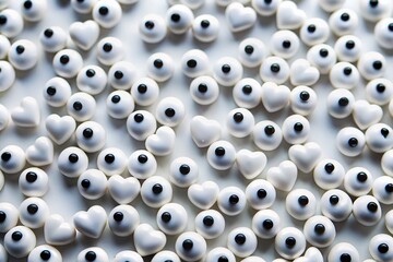 Drone Shot: White Beads & Black Hearts, Love & Simplicity