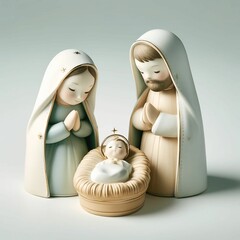 Nativity scene with children