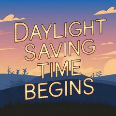 Daylight Saving Time Begins At Sunset