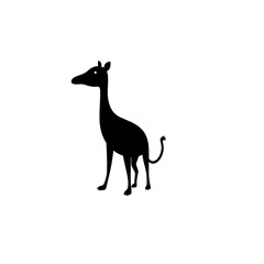 Fototapeta premium Giraffe Silhouette Icon,