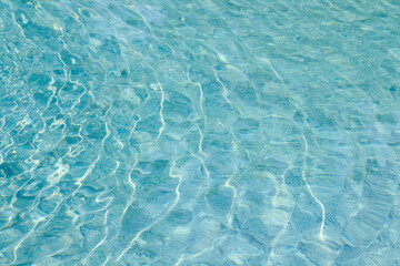 abstract blue color water wave in swimming pool pure natural swirl pattern texture