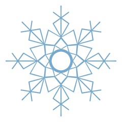 Obraz premium collection of snowflake illustrations for winter themes and icon and background purposes