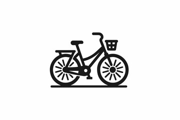 Fototapeta premium Modern bicycle illustration vector logo Concept of cycling.