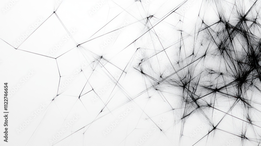 Poster minimalist particle mesh background featuring clean lines and subtle movement.