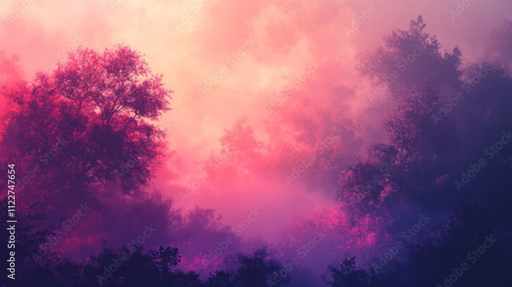 Poster misty smoke effect with subtle gradients, creating a soft and atmospheric feel.
