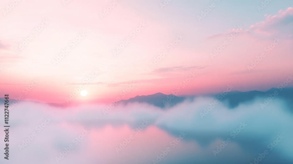 Poster misty smoke effect with subtle gradients, creating a soft and atmospheric feel.