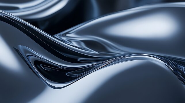 A smooth, polished hematite background with a subtle shine and a large space for text