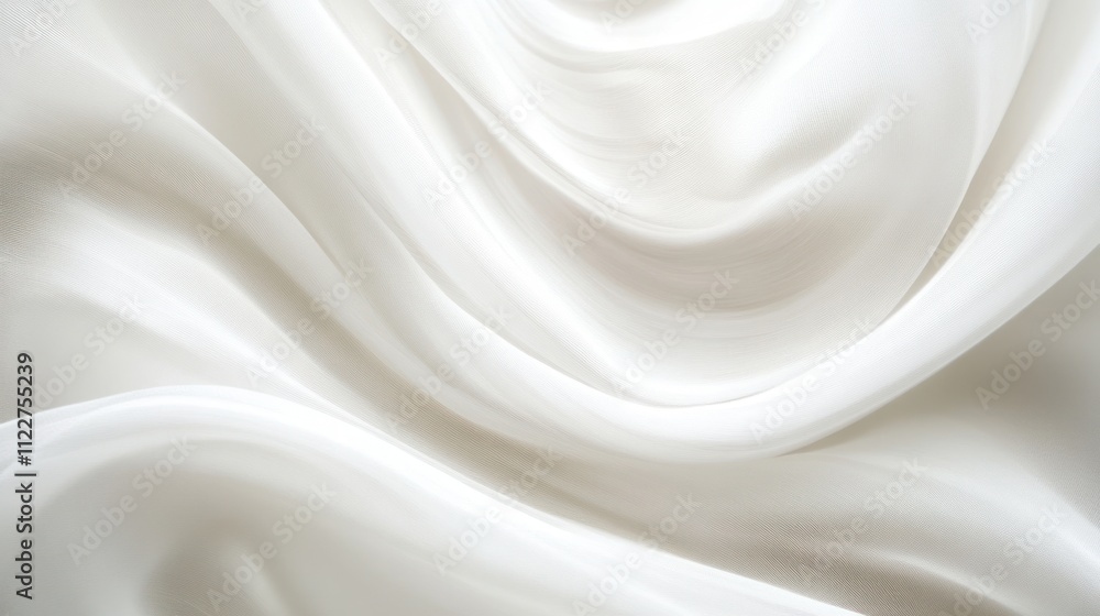 Poster plain abstract white design with soft, flowing lines, perfect for professional use.