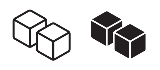 Ice liner icon vector set.