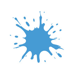 Fototapeta premium Blue Paint Splash