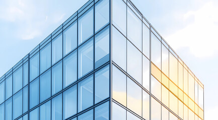 Obraz premium Ultra-modern multi-story office building with sleek design and innovative architecture for business growth