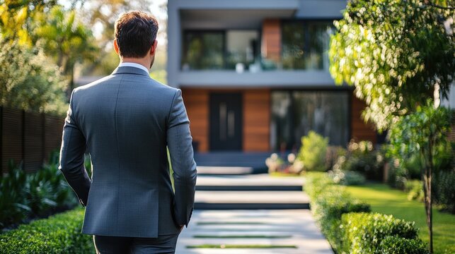 Real estate agent showcasing luxury properties for sale in prime locations.