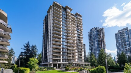 Fototapeta premium Real estate listings featuring spacious family homes and contemporary apartments.