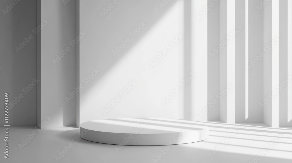 Poster white abstract backdrop for premium projects, emphasizing sleek and elegant elements.