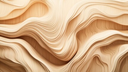 Obraz premium Wood grain pattern with soft, flowing lines, perfect for organic design projects.