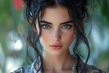 Naklejka premium portrait of a woman