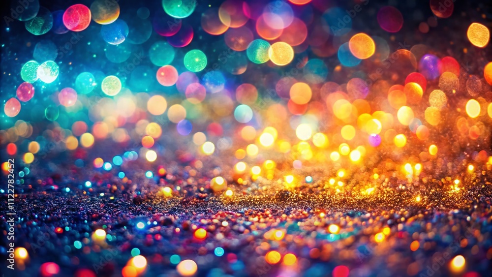 Poster captivating bokeh and glitter abstract background captured from above with drone photography for cre