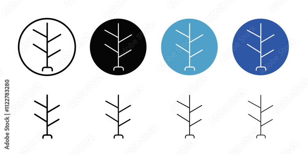 Poster Coat Stand Icon Outline vector for web ui