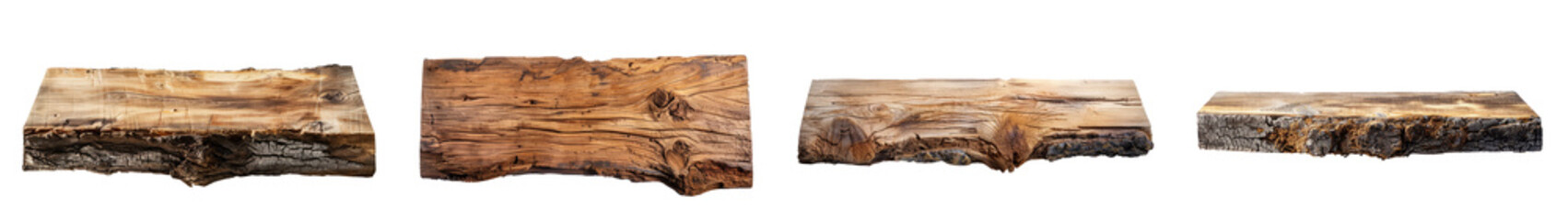 Wood Texture Samples Set Isolated Transparent Background PNG Image