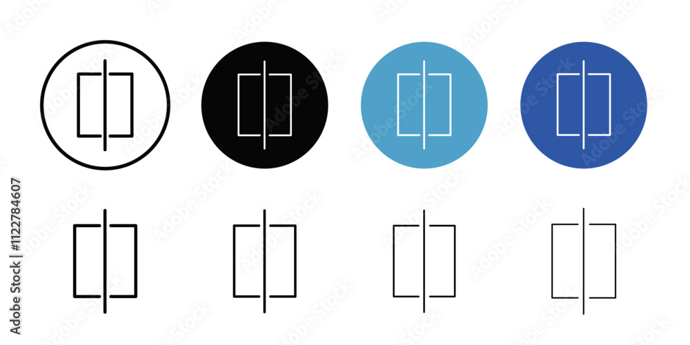 Poster flip icon Outline vector for web ui