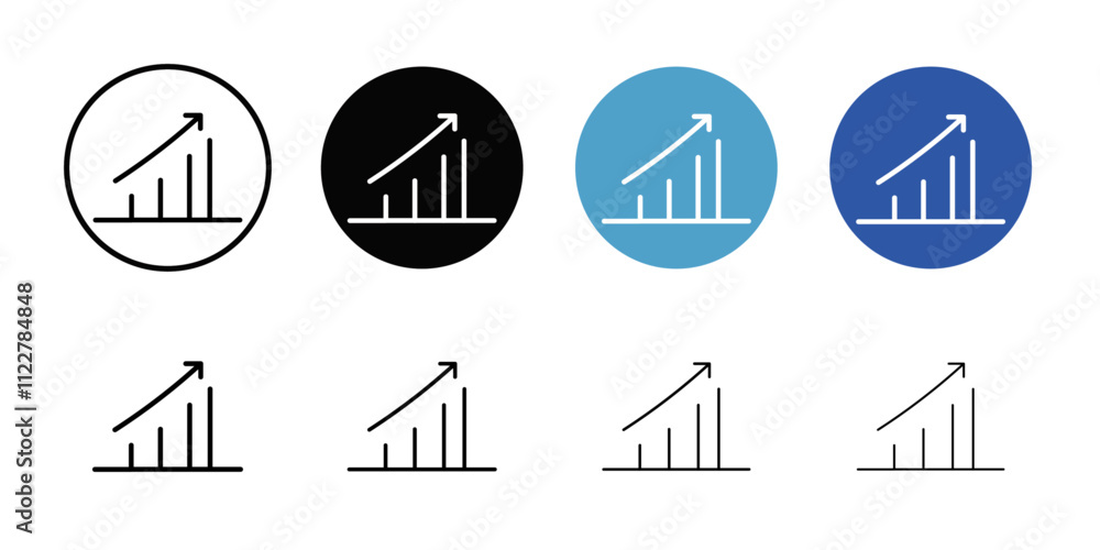Poster Growth business icon Outline vector for web ui