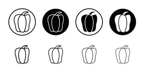 Fototapeta premium Paprika icon Outline vector for web ui
