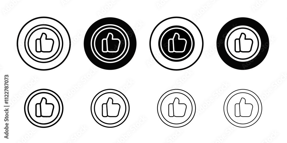 Aufkleber Recommend icon Outline vector for web ui