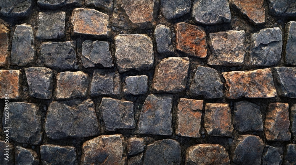 Poster cobblestone path texture seamless - 3d model