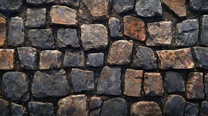 Obraz premium Cobblestone Path Texture Seamless - 3D Model