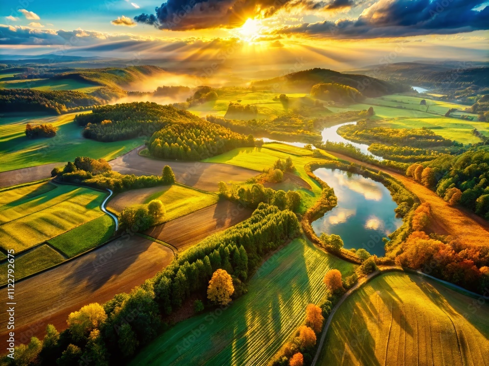 Aufkleber captivating drone photography of delicate golden textures with soft gradients and intricate patterns