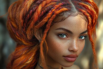 portrait of a woman with red hair