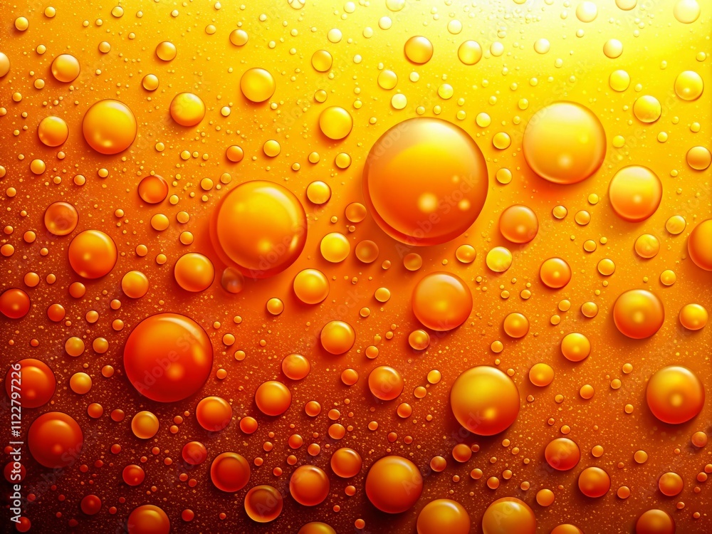 Poster captivating gradient liquid background transitioning from sunny yellow to deep orange with tiny air 