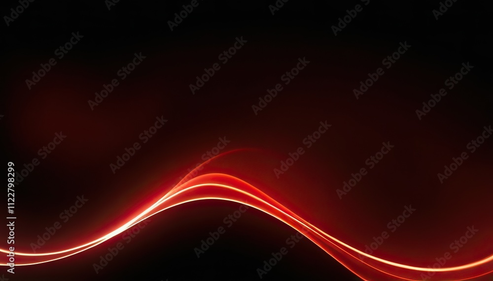 Poster abstract smooth red light streak wave background abstract red fractal wave technology background 224