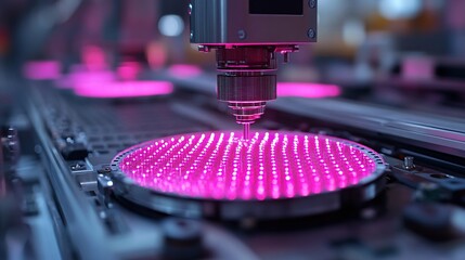 Robotic Arms in Action Preparing Silicon Wafers