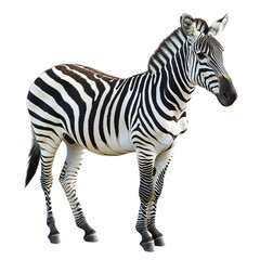 Fototapeta premium zebra isolated on white