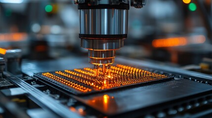 High-Definition Close-Up of Robotic System Components