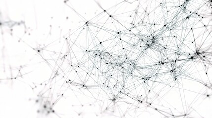 Abstract Wireframe Background for Big Data Visualization Concepts