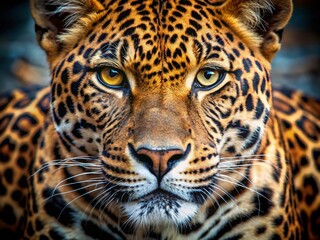 Obraz premium Captivating Leopard Skin Portrait Photography Showcasing Intricate Patterns and Textures for Fashion, Nature, and Wildlife Inspired Themes