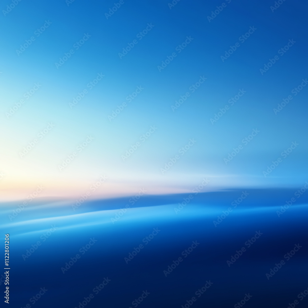 Poster a serene gradient of blue hues, creating a calming visual atmosphere.
