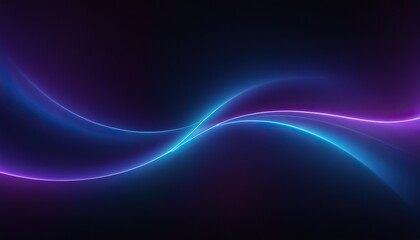 Fototapeta premium Abstract flowing neon wave purple and blue background 603