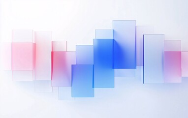 Abstract 3d glass background

