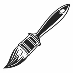 Obraz premium Black brush logo vector on white background 