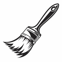  Black brush logo vector on white background 