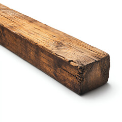 Fototapeta premium A sturdy, weathered wooden beam showcasing natural texture and aged beauty.