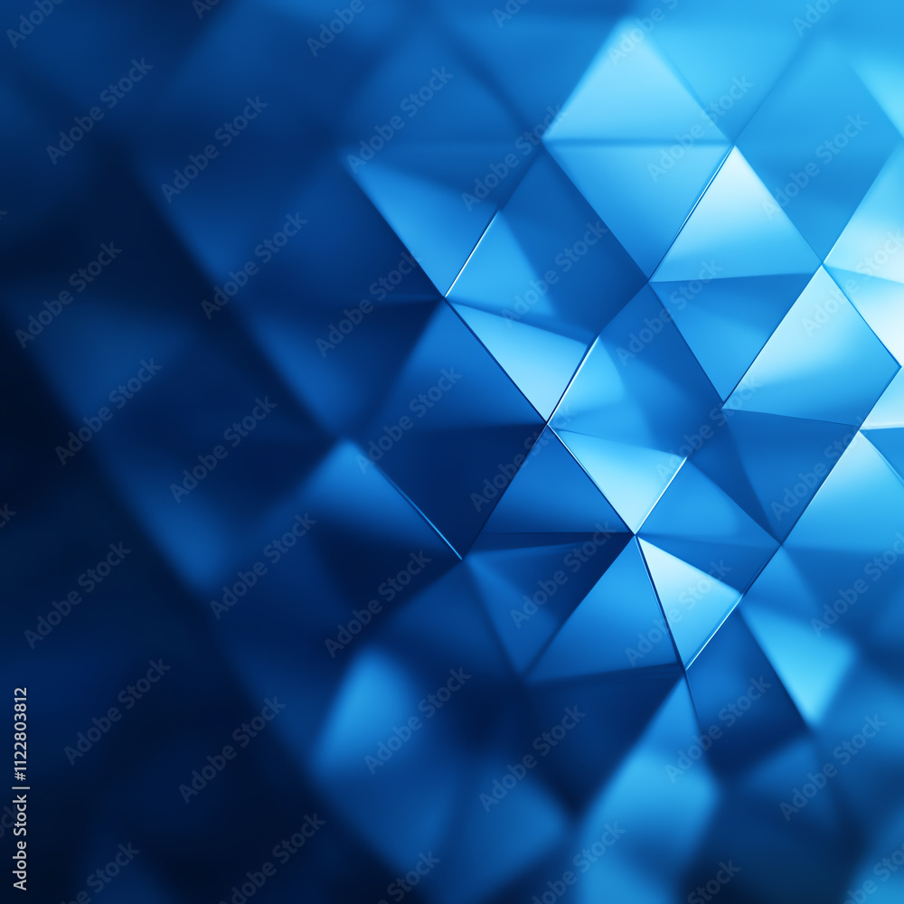Aufkleber abstract blue geometric shapes creating a modern digital background for various uses.