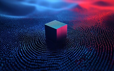 Abstract block technology background
